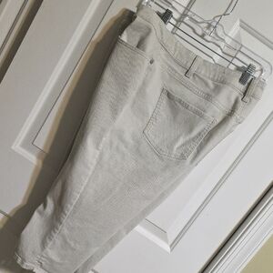 Talbots Khaki Denim Pedal Pushers